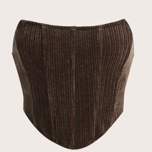 Brown size small crop top